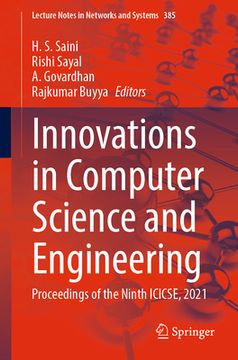 portada Innovations in Computer Science and Engineering: Proceedings of the Ninth Icicse, 2021 (en Inglés)