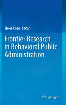 portada Frontier Research in Behavioral Public Administration (en Inglés)