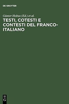 portada Testi, Cotesti e Contesti del Franco-Italiano (en Alemán)