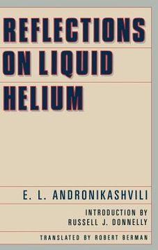 portada reflections on liquid helium (in English)