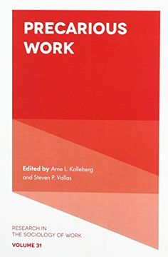 portada Precarious Work (Research in the Sociology of Work) (en Inglés)