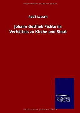 portada Johann Gottlieb Fichte im Verhältnis zu Kirche und Staat (German Edition)