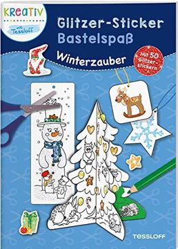 portada Glitzer-Sticker Bastelspaß. Winterzauber: Winter- und Weihnachtlicher Bastelspaß ab 5 Jahren (en Alemán)