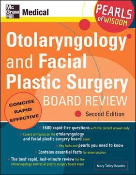portada Otolaryngology and Facial Plastic Surgery Board Review: Pearls of Wisdom, Second Edition (en Inglés)