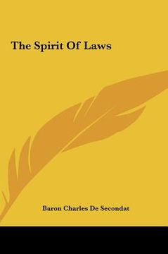 portada the spirit of laws (en Inglés)