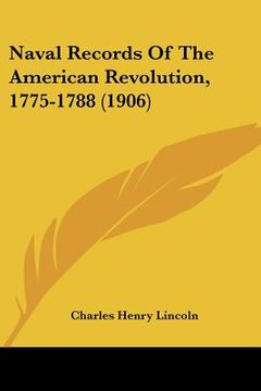 portada naval records of the american revolution, 1775-1788 (1906)