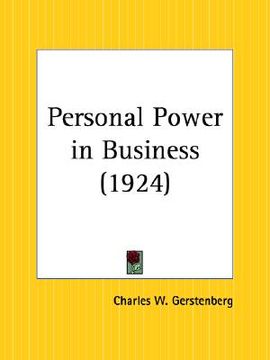 portada personal power in business (en Inglés)