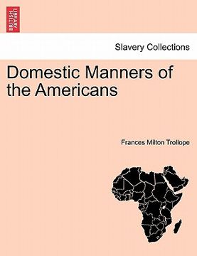 portada domestic manners of the americans (en Inglés)