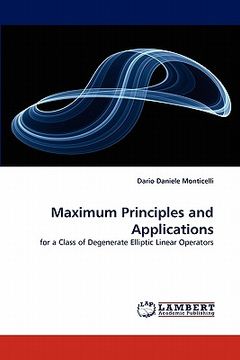 portada maximum principles and applications (en Inglés)