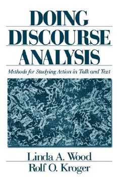 portada doing discourse analysis: methods for studying action in talk and text (en Inglés)