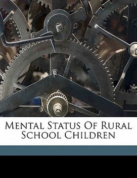 portada mental status of rural school children (en Inglés)