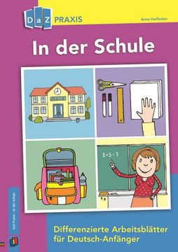 portada In der Schule - Differenzierte Arbeitsblätter für Deutsch-Anfänger (en Alemán)