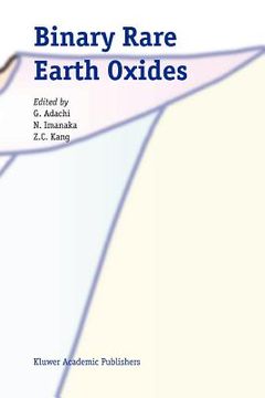 portada binary rare earth oxides (in English)