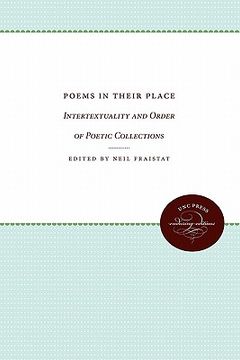 portada poems in their place: intertextuality and order of poetic collections (in English)
