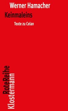 portada Keinmaleins: Texte Zu Celan (en Alemán)