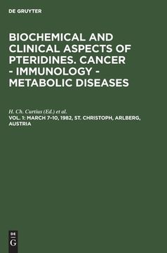portada cancer - immunology - metabolic diseases: proceedings first winter workshop on pteridines, march 7-10, 1982, st. christoph, arlberg, austria (en Inglés)