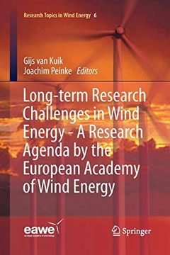portada Long-Term Research Challenges in Wind Energy - a Research Agenda by the European Academy of Wind Energy (Research Topics in Wind Energy) (en Inglés)