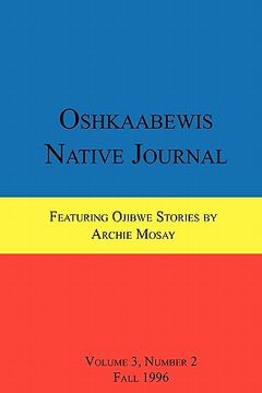 portada oshkaabewis native journal (vol. 3, no. 2) (en Inglés)