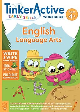 portada Tinkeractive Early Skills English Language Arts Workbook Ages 4+ (en Inglés)