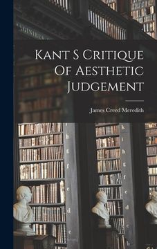 portada Kant S Critique Of Aesthetic Judgement (in English)
