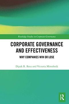 portada Corporate Governance and Effectiveness (Routledge Studies in Corporate Governance) (en Inglés)