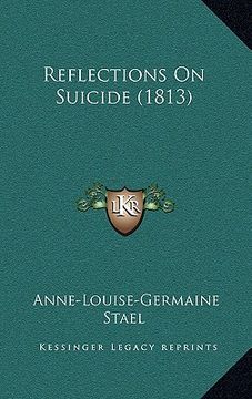 portada reflections on suicide (1813) (in English)