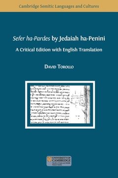 portada Sefer ha-Pardes by Jedaiah ha-Penini (en Inglés)