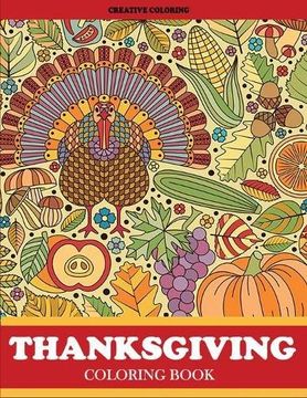 portada Thanksgiving Coloring Book: Thanksgiving Coloring Book for Adults Featuring Thanksgiving and Fall Designs to Color (Thanksgiving Books)