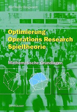 portada Optimierung Operations Research Spieltheorie: Mathematische Grundlagen (in German)