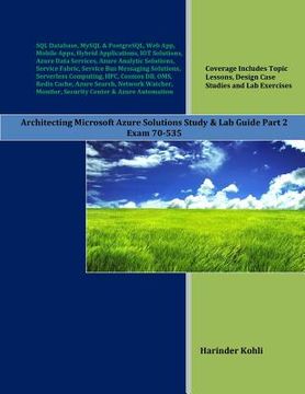 portada Architecting Microsoft Azure Solutions Study & Lab Guide Part 2: Exam 70-535 (en Inglés)