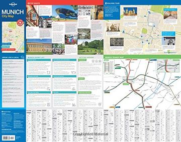 portada Lonely Planet Munich City Map (Travel Guide)