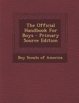 portada The Official Handbook For Boys (en Africanos)
