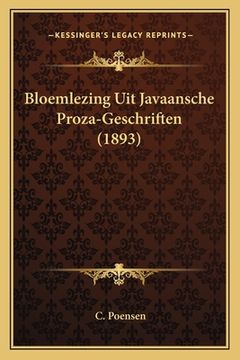 portada Bloemlezing Uit Javaansche Proza-Geschriften (1893)