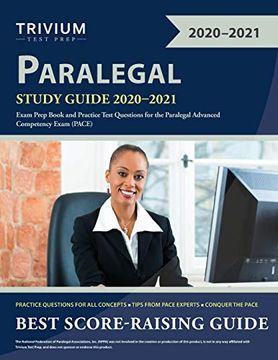portada Paralegal Study Guide 2020-2021: Exam Prep Book and Practice Test Questions for the Paralegal Advanced Competency Exam (Pace) 