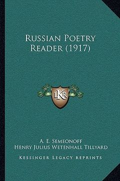 portada russian poetry reader (1917) (in English)