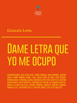 portada Dame Letra Que Yo Me Ocupo (in Spanish)