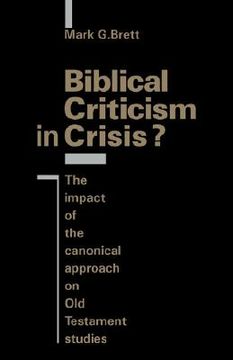 portada Biblical Criticism in Crisis? The Impact of the Canonical Approach on old Testament Studies (in English)