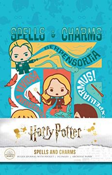 portada Harry Potter: Spells and Charms Hardcover Ruled Journal (en Inglés)