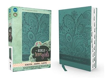 portada Niv, Bible for Teen Girls, Leathersoft, Blue, Thumb Indexed Tabs: Growing in Faith, Hope, and Love (in English)