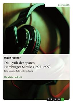 portada Die Lyrik der Späten Hamburger Schule (en Alemán)