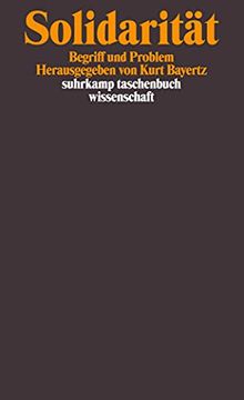 portada Solidarität: Begriff und Problem (Suhrkamp Taschenbuch Wissenschaft) (en Alemán)
