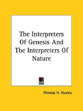 portada the interpreters of genesis and the interpreters of nature (in English)