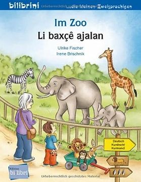 portada Im Zoo: Kinderbuch Deutsch-Kurdisch/Kurmancî