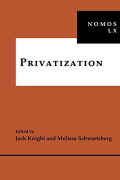 portada Privatization: Nomos lx (Nomos - American Society for Political and Legal Philosophy) 