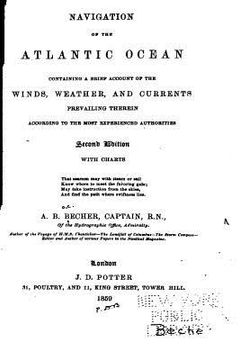 portada Navigation of the Atlantic Ocean, Containing a Brief Account of the Winds, Weather and Currents (en Inglés)