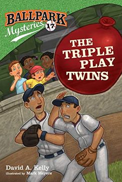 portada Ballpark Mysteries #17: The Triple Play Twins (en Inglés)