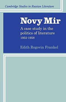 portada Novy Mir: A Case Study in the Politics of Literature 1952-1958 (Cambridge Studies in Russian Literature) (en Inglés)