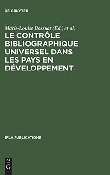 portada Le Contrôle Bibliographique Universel Dans les Pays en Développement (in French)