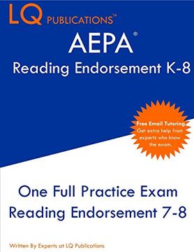 portada Aepa Reading Endorsement K-8: One Full Practice Exam - 2021 Exam Questions - Free Online Tutoring (en Inglés)