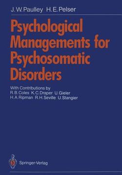 portada psychological managements for psychosomatic disorders (en Inglés)